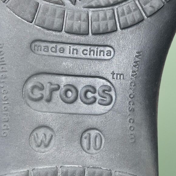 Crocs Black Cleo II Mary Jane’s Women's Sandal Size 10 - Picture 5 of 5